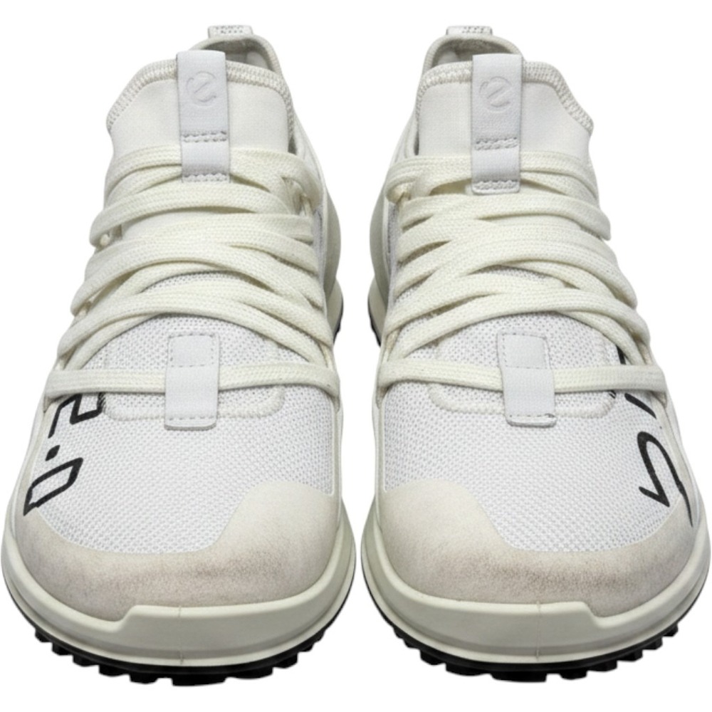 ECCO Biom 2.0 White Leather Textile Sneakers Womens 8-8.5 80065352587 Low Top - Picture 2 of 9
